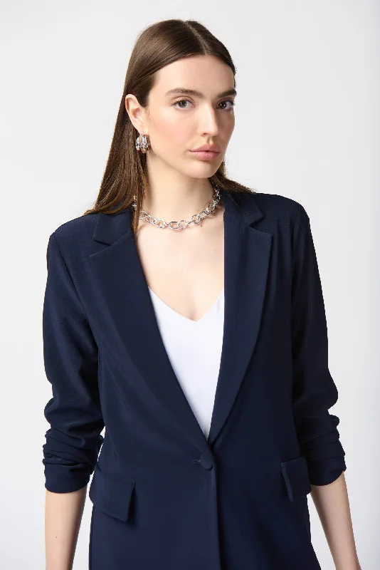 BlazerliteratureJoseph Ribkoff Silky Knit Straight Blazer