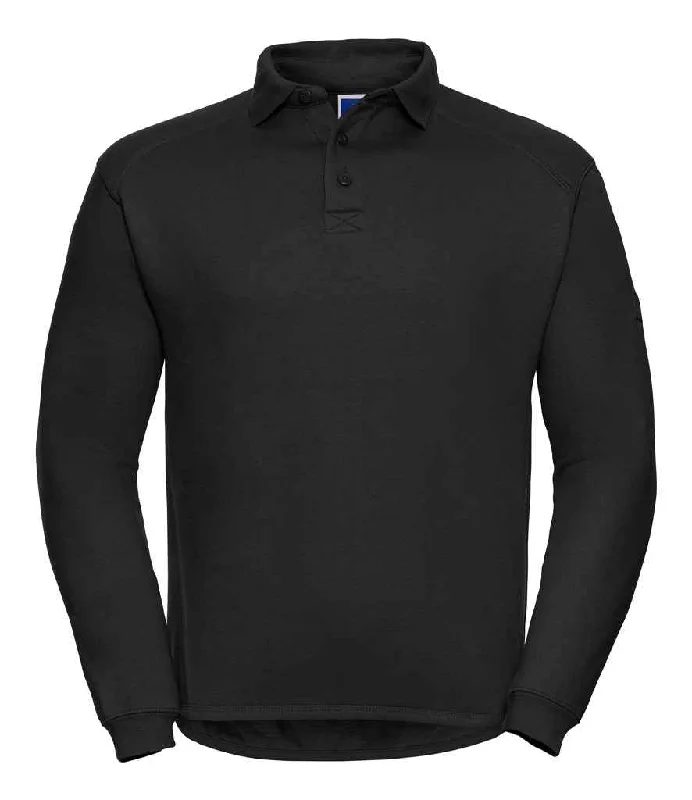 Painted HoodiesRussell Heavy Duty Collar Sweatshirt | Black