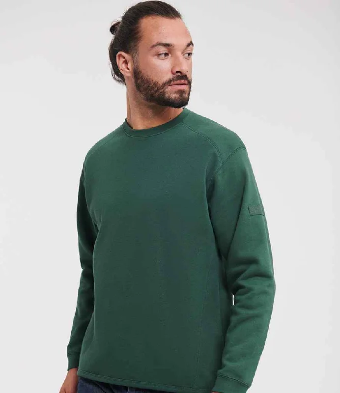 Stretch-Knit SweatshirtsRussell Heavyweight Sweatshirt | Bottle Green