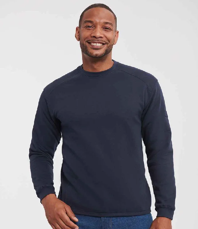 Linen Blend SweatshirtsRussell Heavyweight Sweatshirt | French Navy