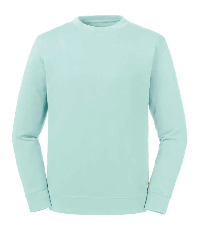 Luxury HoodiesRussell Pure Organic Reversible Sweatshirt | Aqua