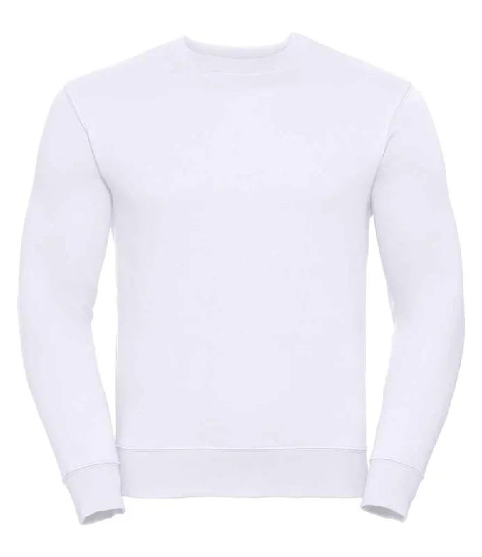 Ribbed Cuff HoodiesRussell Authentic Sweatshirt | White