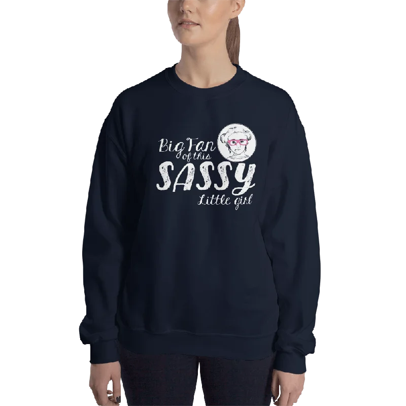 Hip-Hop HoodiesBig Fan of this Sassy Little Girl (Esperanza - Raising Dion) Sweatshirt Dark Colors