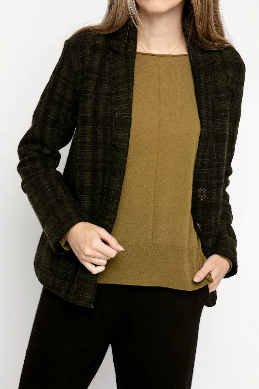 BlazerinitiativeBlazer Jacket in Green and Black Plaid