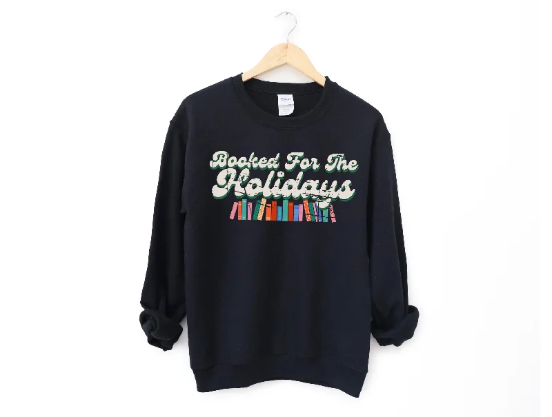 Vintage Hoodiesbooked for the holidays sweatshirt