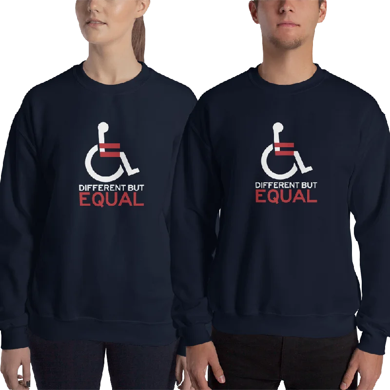 Skateboard SweatshirtsDifferent but Equal (Disability Equality Logo) Sweatshirt Black/Navy