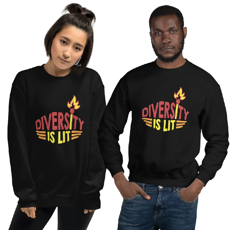 Printed SweatshirtsDiversity is Lit (Unisex Sweatshirt)