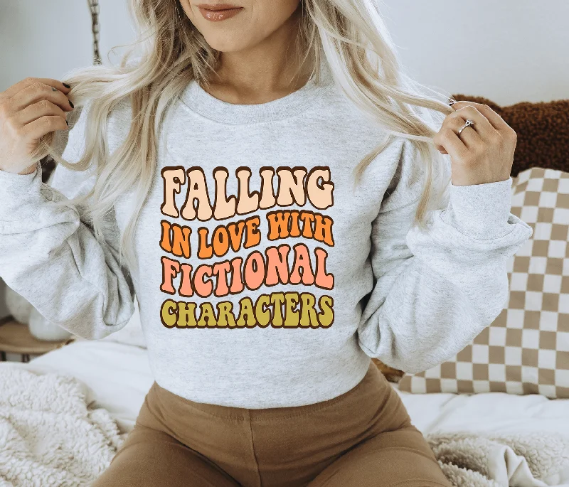 Camo Hoodiesfalling in love with fictional characters sweatshirt