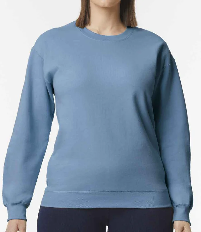 Reflective HoodiesGildan SoftStyle® Midweight Crew Neck Sweatshirt | Stone Blue