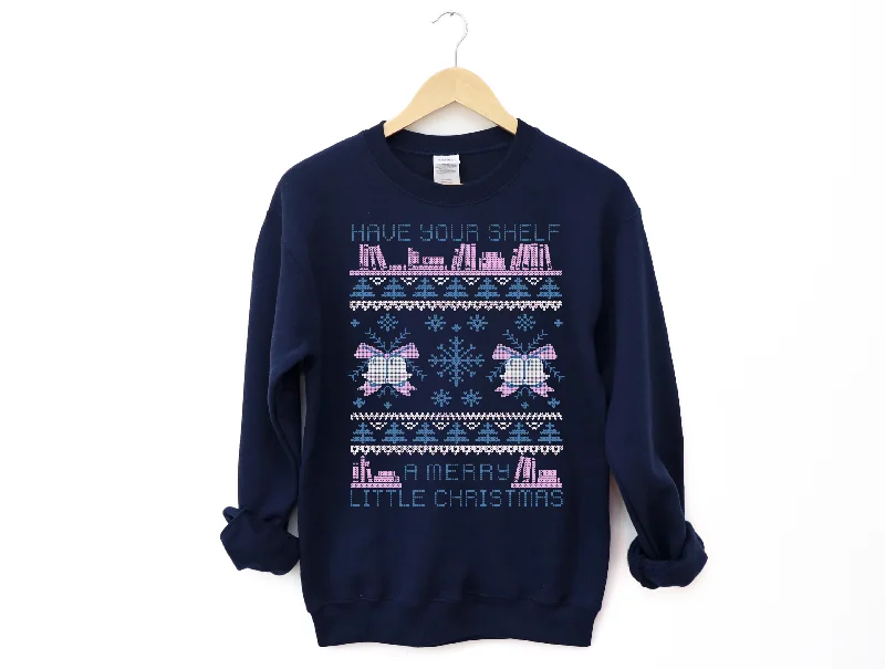 Performance Hoodieshave yourshelf a merry little christmas ugly xmas sweatshirt