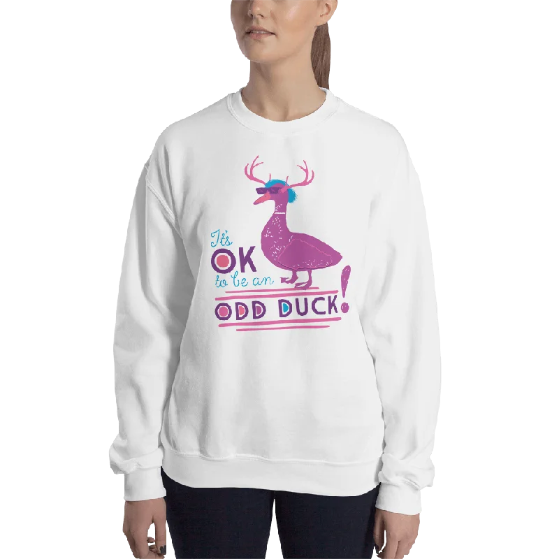 Fitted SweatshirtsIt's OK to be an Odd Duck! Sweatshirt