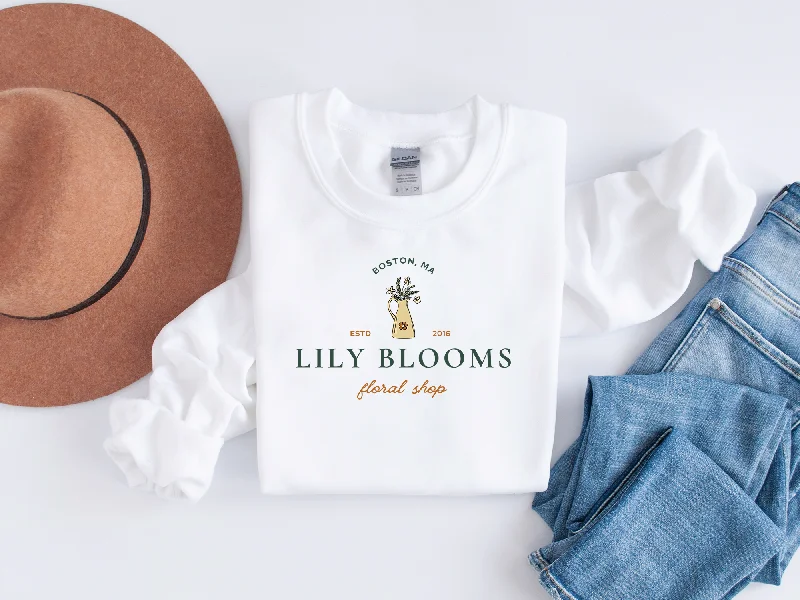 Artist Hoodieslily blooms sweatshirt