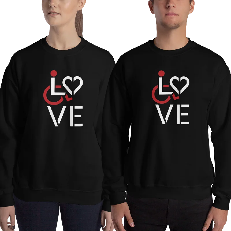 Button-Up SweatshirtsLove (for the Special Needs Community) Sweatshirt Stacked Design 1 of 3