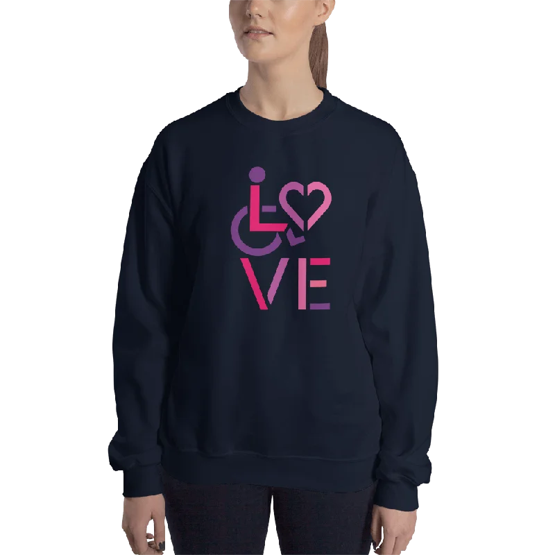 Statement HoodiesLOVE (for the Special Needs Community) Sweatshirt Stacked Design 2 of 3