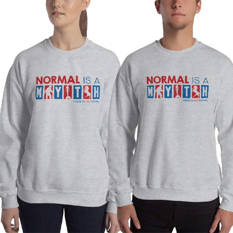 Patchwork SweatshirtsNormal is a Myth (Bigfoot, Mermaid, Unicorn) Sweatshirt