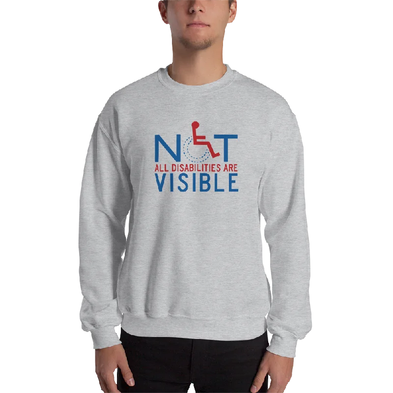 Organic Cotton SweatshirtsNot All Disabilities are Visible (Unisex Sweatshirt)