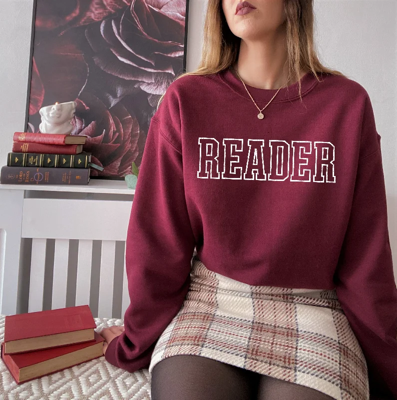 Metallic Hoodiesreader varsity sweatshirt