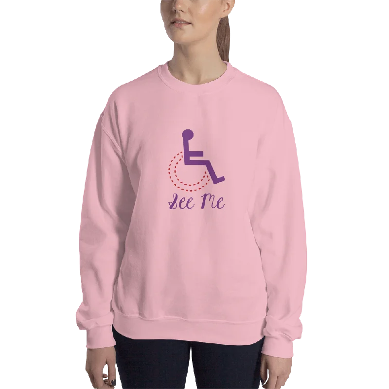 Designer SweatshirtsSee Me (Not My Disability) Sweatshirt Light Colors