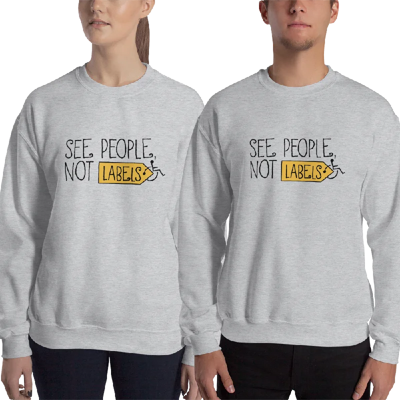 Punk SweatshirtsSee People, Not Labels (Sweatshirt Light Colors)