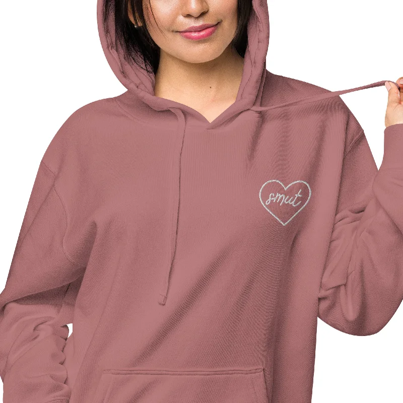 Embellished Sweatshirtssmut heart embroidered hoodie