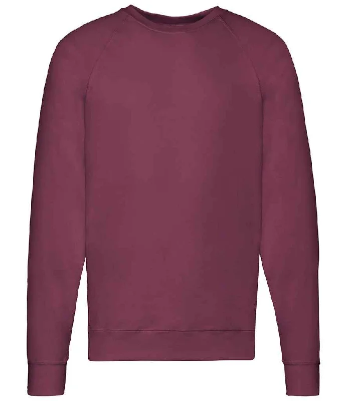 Collaborative SweatshirtsFruit of the Loom Lightweight Raglan Sweatshirt | Burgundy