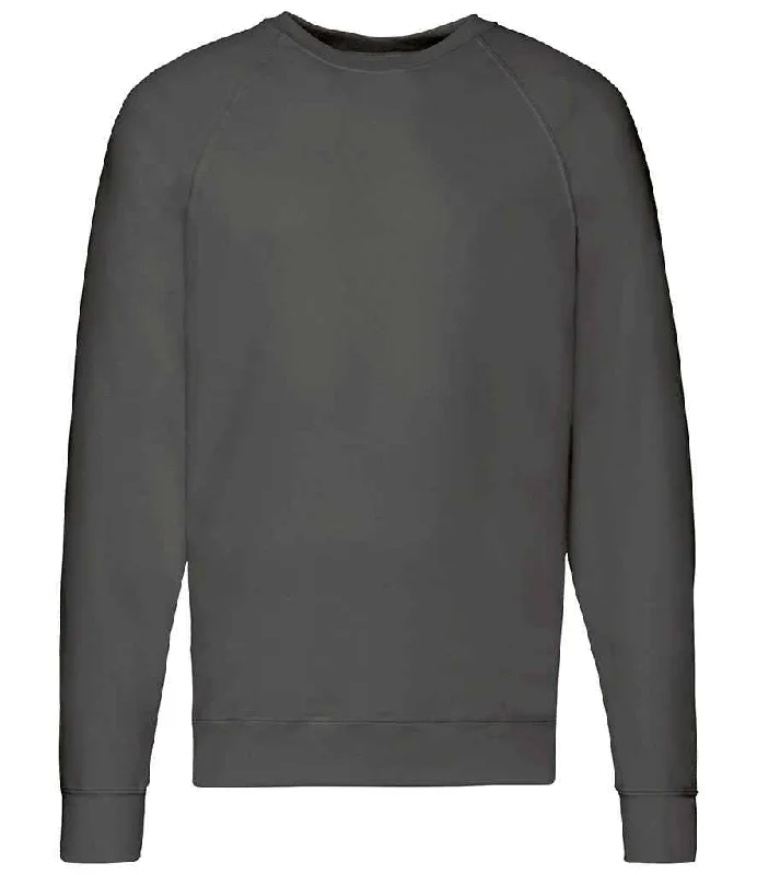 Hip-Hop HoodiesFruit of the Loom Lightweight Raglan Sweatshirt | Light Graphite