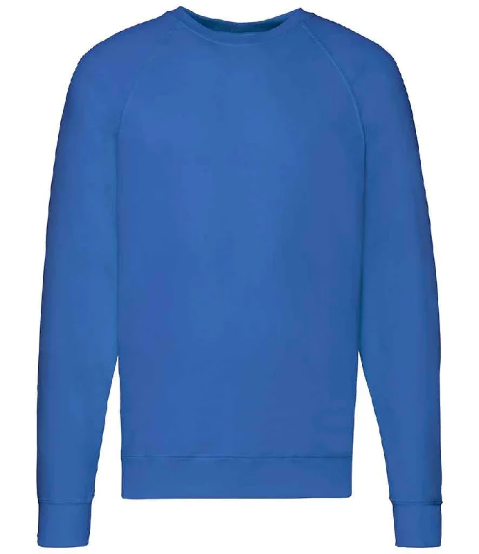 Streetwear HoodiesFruit of the Loom Lightweight Raglan Sweatshirt | Royal Blue