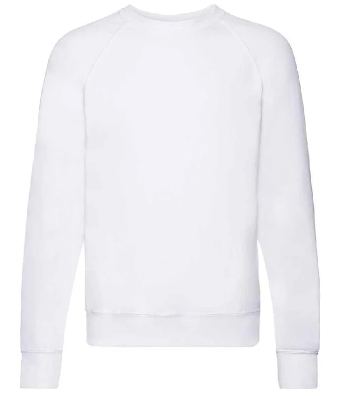 Thermal HoodiesFruit of the Loom Lightweight Raglan Sweatshirt | White