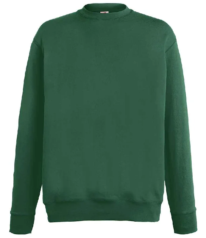 Fringed HoodiesFruit of the Loom Lightweight Drop Shoulder Sweatshirt | Bottle Green