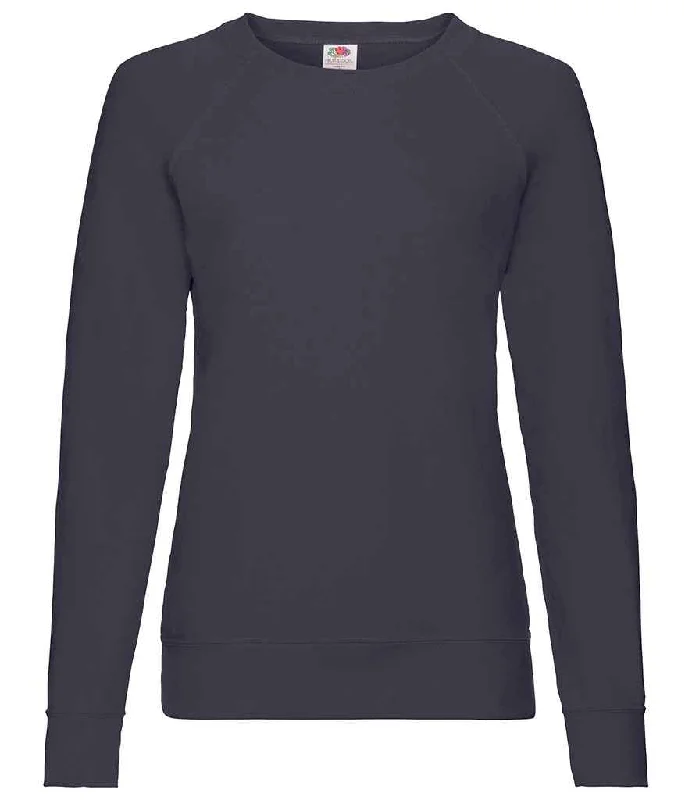 Sleep HoodiesFruit of the Loom Lady Fit Lightweight Raglan Sweatshirt | Deep Navy