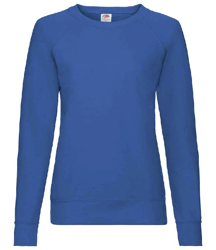 Ski SweatshirtsFruit of the Loom Lady Fit Lightweight Raglan Sweatshirt | Royal Blue