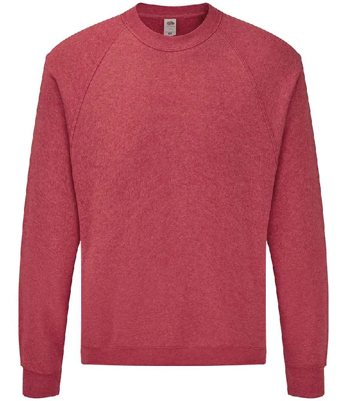 Quilted SweatshirtsFruit of the Loom Classic Raglan Sweatshirt | Heather Red