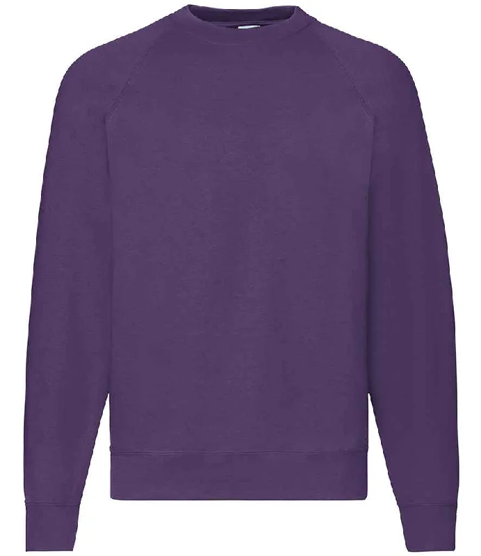 Oversized HoodiesFruit of the Loom Classic Raglan Sweatshirt | Purple