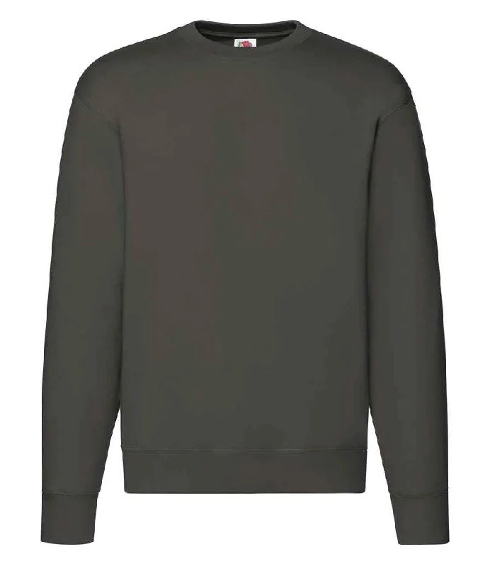 Kangaroo Pocket SweatshirtsFruit of the Loom Premium Drop Shoulder Sweatshirt | Charcoal