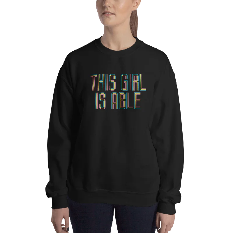 Asymmetrical HoodiesThis Girl is Able (Sweatshirt)