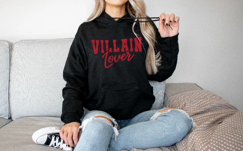 Asymmetrical Hoodiesvillain lover hoodie