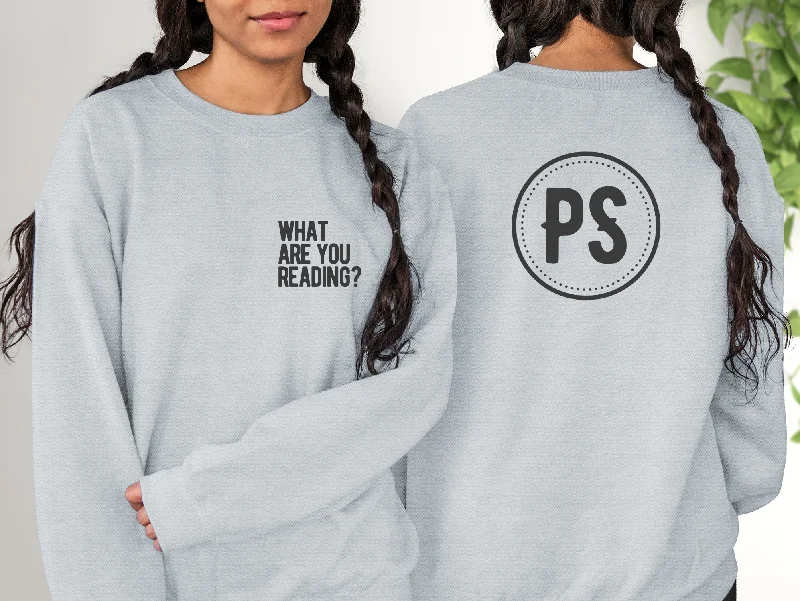 Fringed Hoodieswhat are you reading/PS logo sweatshirt