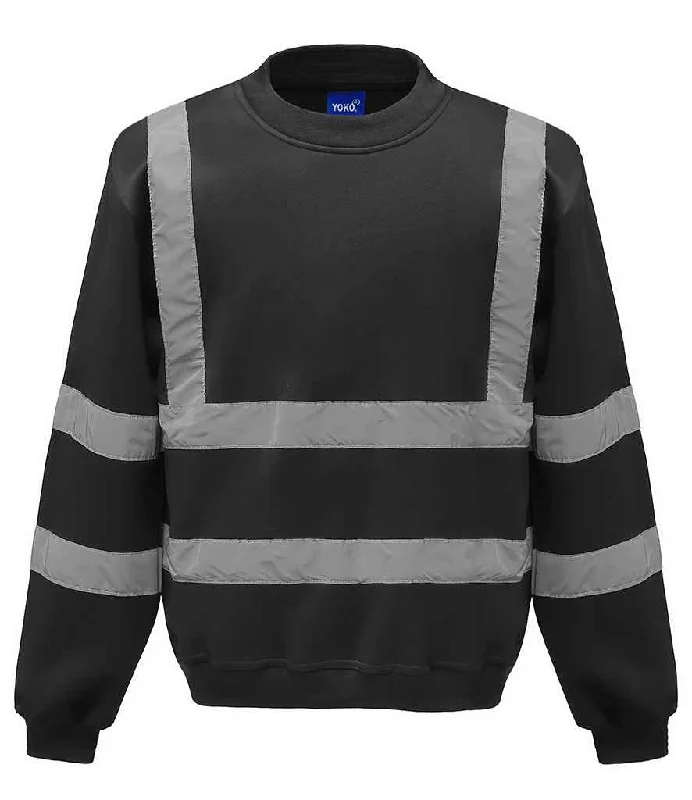 Leather-Paneled SweatshirtsYoko Hi-Vis Sweatshirt | Black