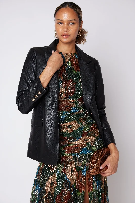 BlazerdesignKasey Faux Leather Boyfriend Blazer