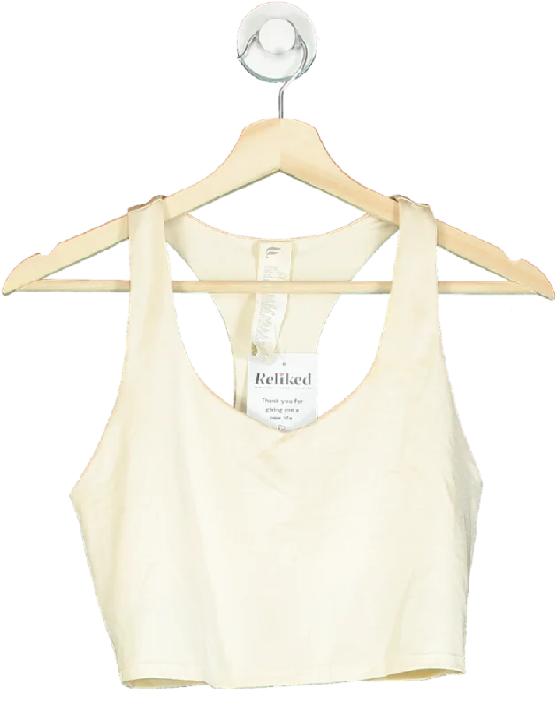 High-visibility hoodieFabletics Beige Racerback Sports Bra UK S