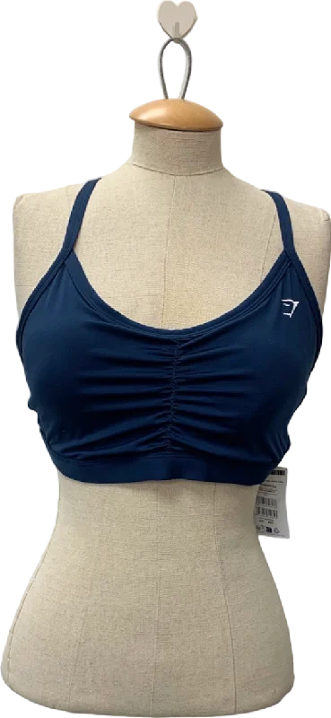 Windproof teeGymshark Blue Sports Bra UK XL