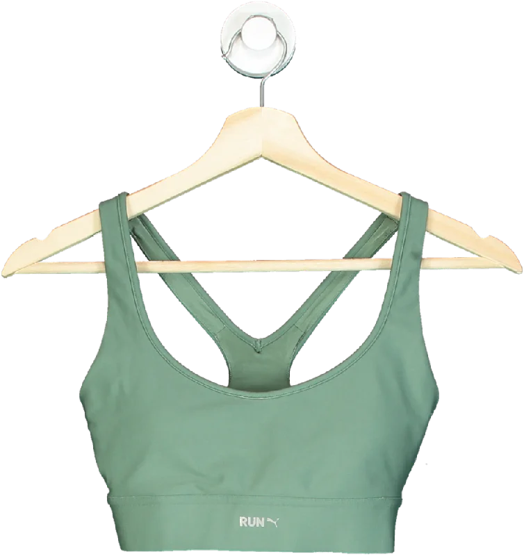 Athletic hoodiePuma Green Run Sports Bra UK XS