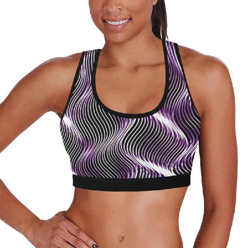 Trail vestTRP Twisted Patterns 04: Weaved Metal Waves 01-01 Designer Sports Bra