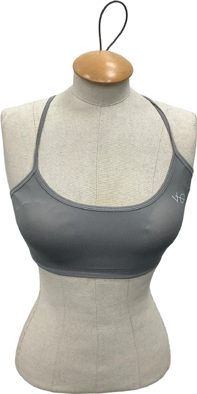 Sports singletVanquish Grey Elevate Seamless Smoke Multiway Low Sports Bra UK XS