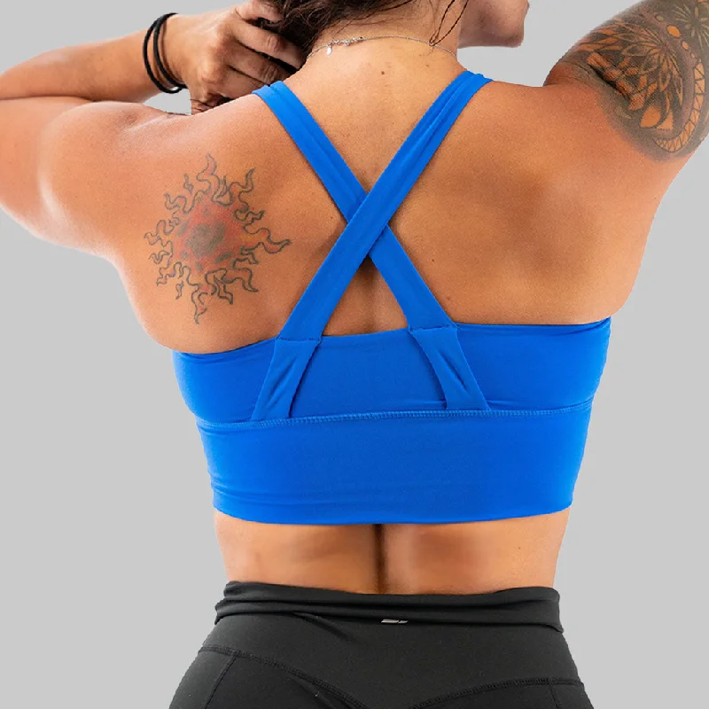 High-visibility tankSalty Savage Ladies X Back Longline Sports Bra | Cocoa Beach Performance