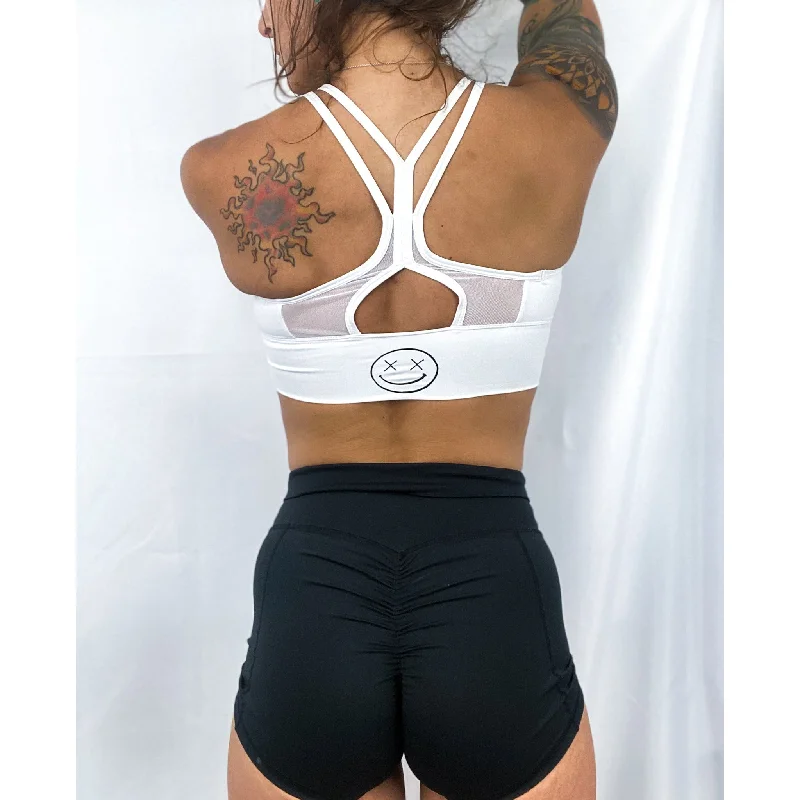 Waterproof tankSalty Savage Ladies “OG Smile” Mesh Racerback Sports Bra