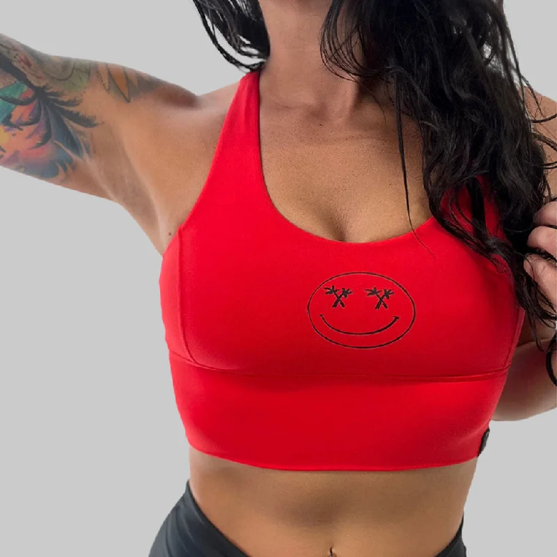 Windproof vestSalty Savage Ladies "Palm Smile" X Back Sports Bra | Cocoa Beach Performance