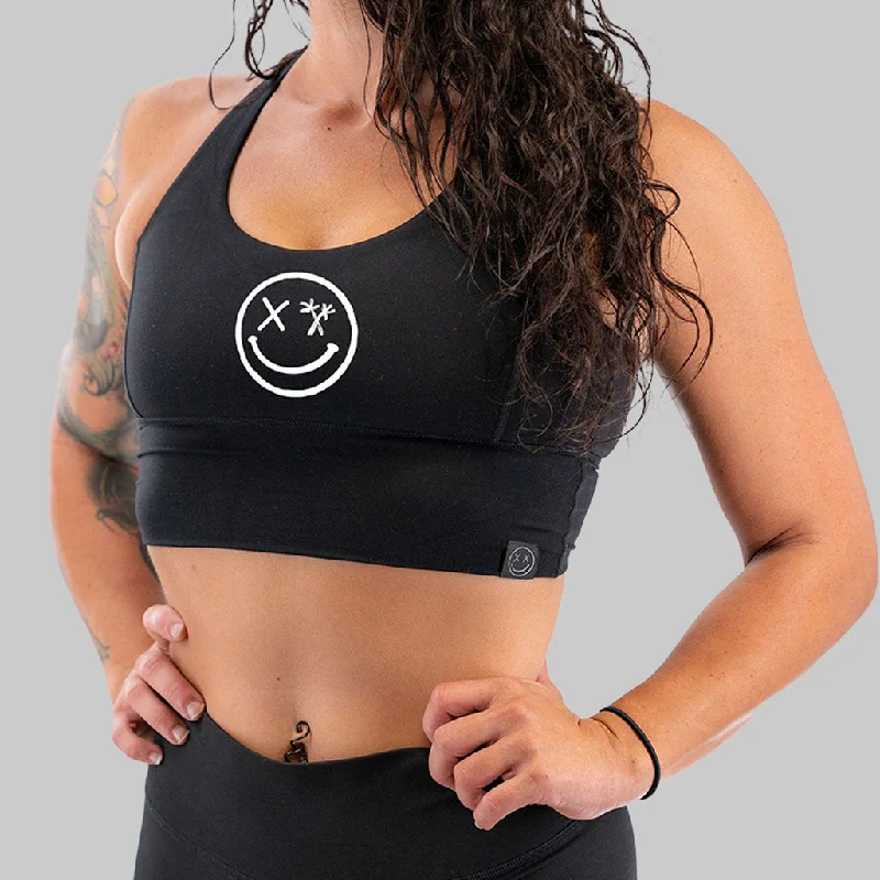 Compression vestSalty Savage Ladies "Spliced Smile" X Back Sports Bra | Cocoa Beach Performance